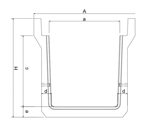 U Shape Drain (Heavy) Spec